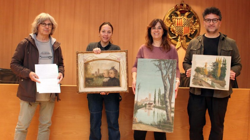 Donació dels tres quadres