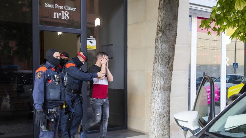 Una detenció es va fer al carrer Sant Pere Claver de Tàrrega
