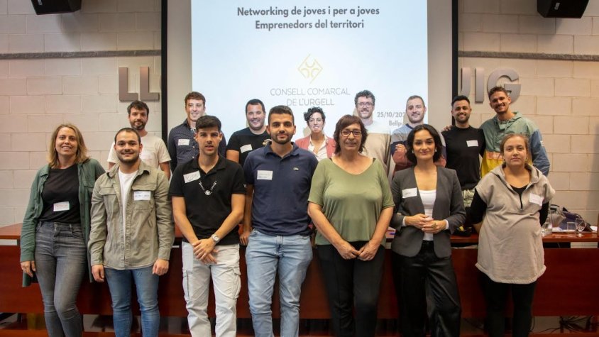 Emprenedors de l’Urgell que divendres van participar en la jornada per fomentar la creació d’empreses