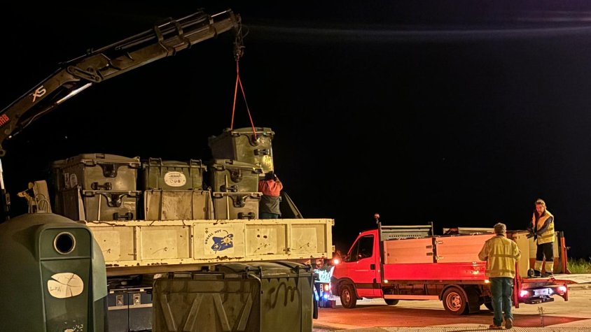 Els contenidors d'orgànica i resta es van retirar ahir a la nit