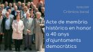 La commemoració de 40 anys d'ajuntament democràtics a 'Crònica Local'
