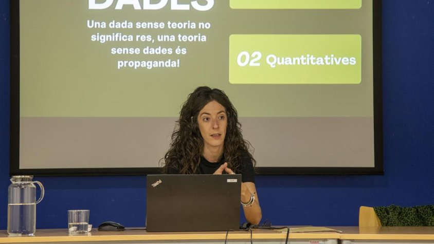 Ariadna Castellà en la presentació de les dades dimarts passat
