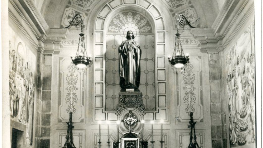 La bonica capella del Sagrat Cor i del Santíssim, l'any 1944