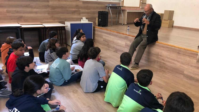 La xerrada a l'Escola Pia es va celebrar dimarts