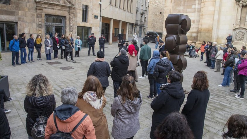 La lectura del manifest ha tingut lloc a la plaça Major