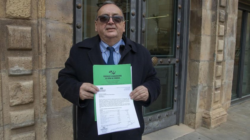 Joan Pujal ha presentat avui les al·legacions al consistori