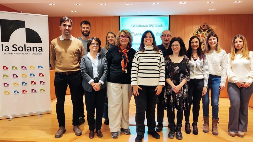 Presentació amb representants de les empreses col·laboradores