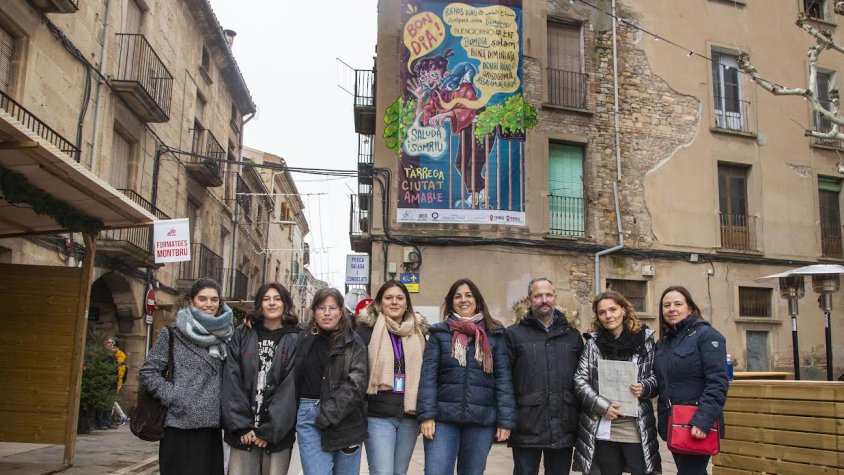 Aquest mural de grans dimensions és una de les accions de la nova campanya