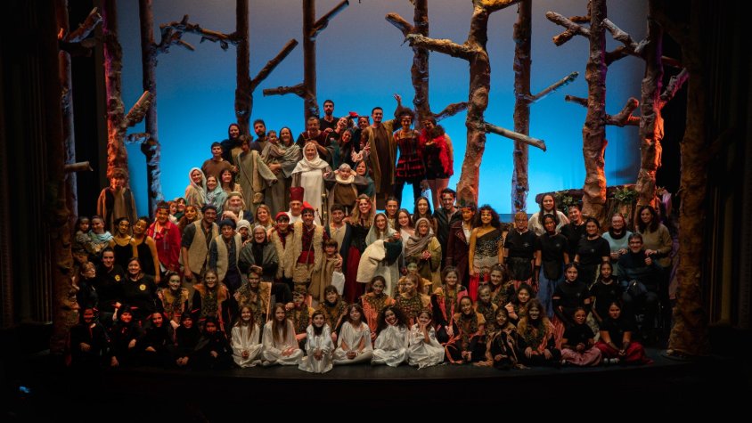 L'elenc del grup de teatre BAT en la representació d'Els Pastorets a l'Ateneu