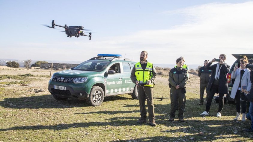Demostració de l'ús dels drons