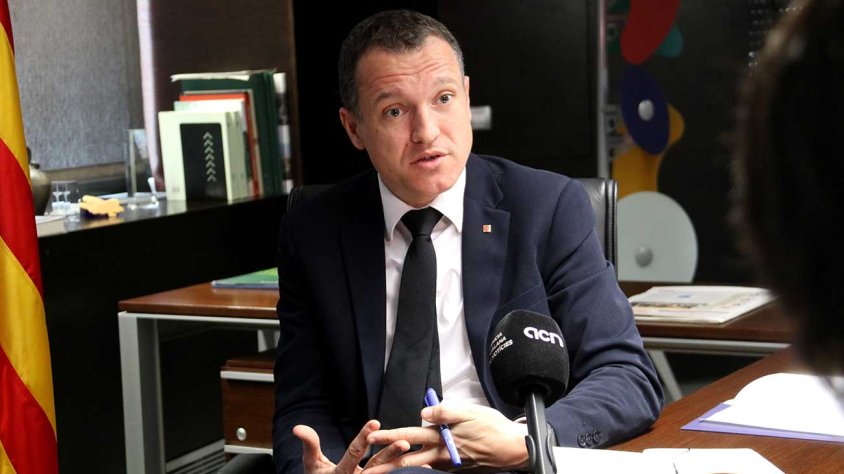 Entrevista a Òscar Ordeig a la seu de la conselleria d'Agricultura a Lleida