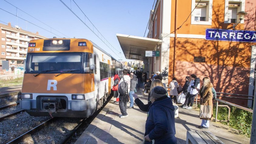 Imatge d'arxiu del tren a Tàrrega