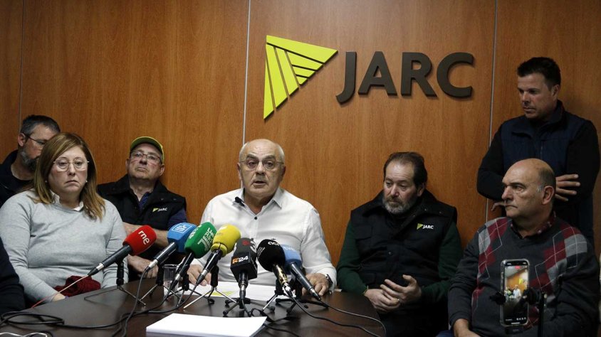 Representants de JARC a la roda de premsa