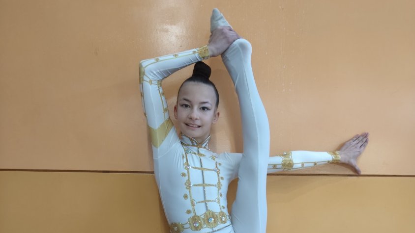 Una de les gimnastes