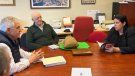 Núria Gil es reuneix amb l'alcalde de Vilagrassa 