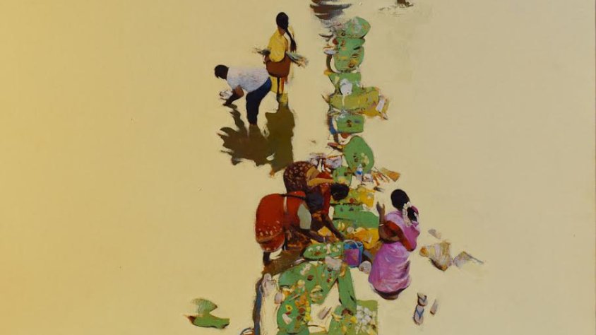 Una de les obres de la nova sèrie sobre l'Índia