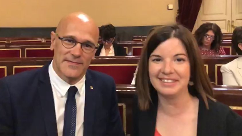 Els senadors republicans Raül Romeva i Sara Bailac