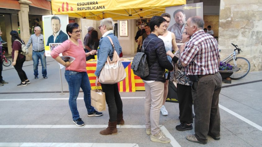 Parada de la candidatura en què s'ofereix informació