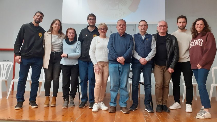 Membres de la junta directiva del grup de teatre BAT
