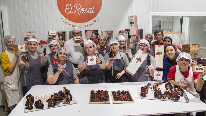 Presentació de la campanya de la rosa de galeta de Sant Jordi