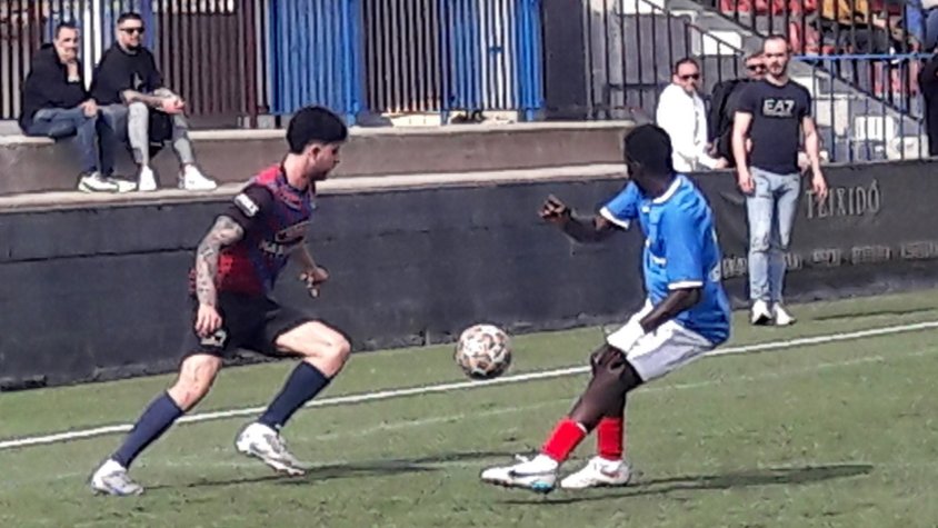 Un moment del partit