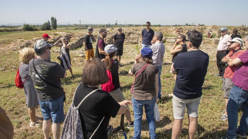 Un moment de la visita