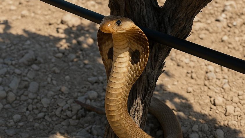 Muntatge de la cobra a Verdú que es va fer viral