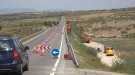 Reparen una estructura de la C-14 entre Tàrrega i Agramunt