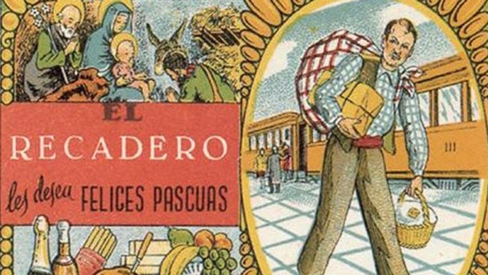 Postal de Nadal del recader de principis dels anys 50