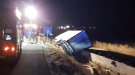 Un carril tallat a l’A-2 per un xoc entre dos camions a Tàrrega