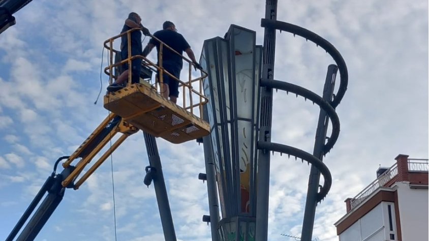 Imatge dels treballs.