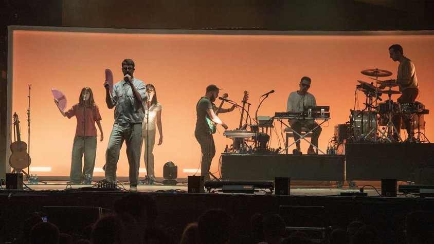 Guillem Gisbert, excantant de Manel, una de les estrelles ahir a la nit del festival