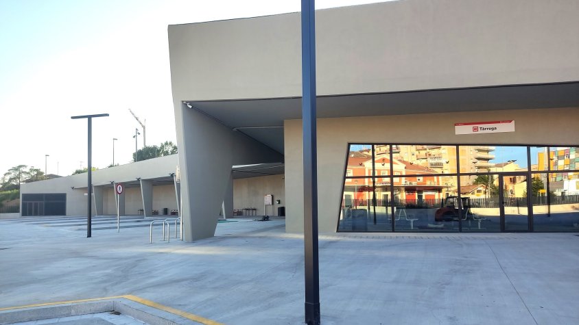 Vista de la nova estació de busos