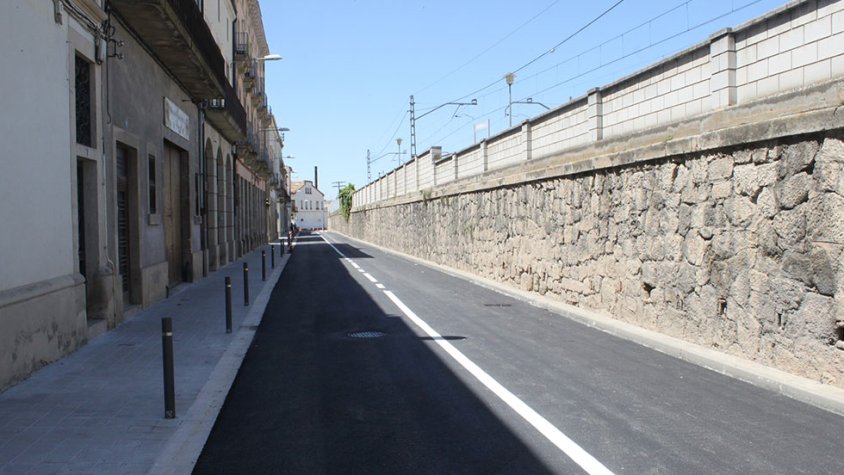 Aspecte del vial la setmana passada