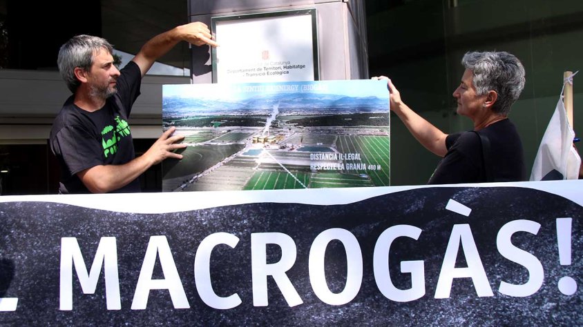 Un moment de la protesta