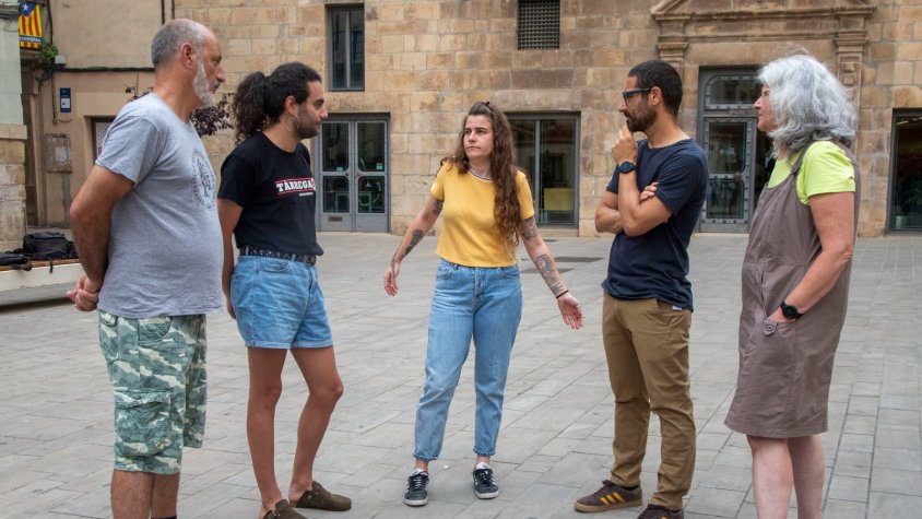 La CUP ha ofert una roda de premsa aquest matí a la plaça Major
