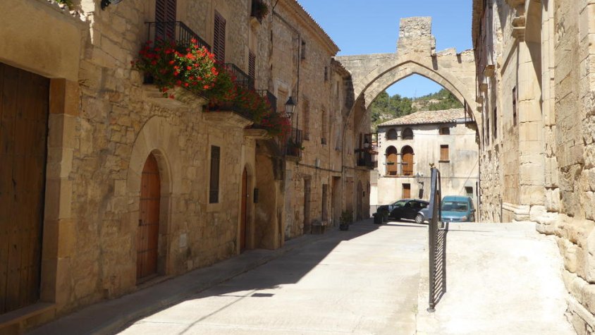 Un carrer de Vallbona de les Monges