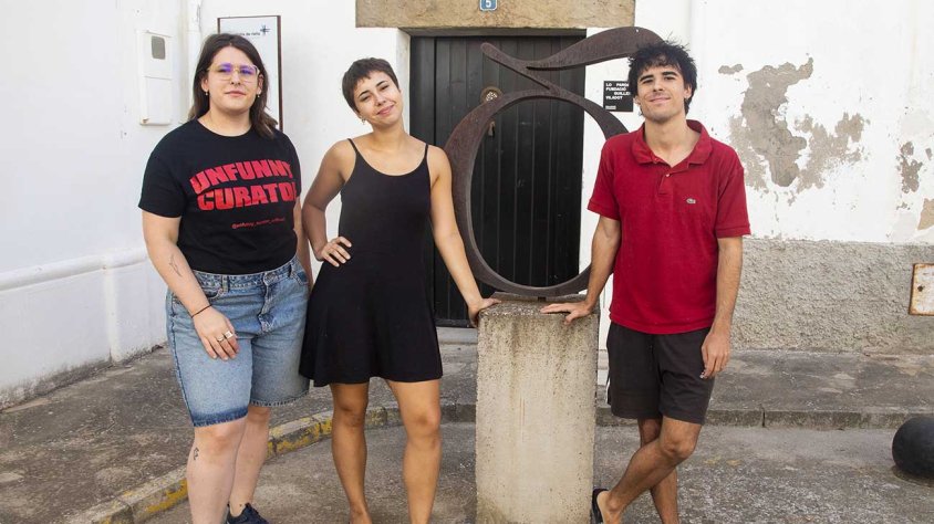 Els tres artistes que estan de residència a Agramunt del 15 al 31 d'agost