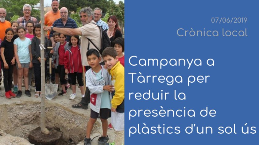 Obrim 'Crònica Local' parlant de la campanya contra els plàstic d'un sol ús
