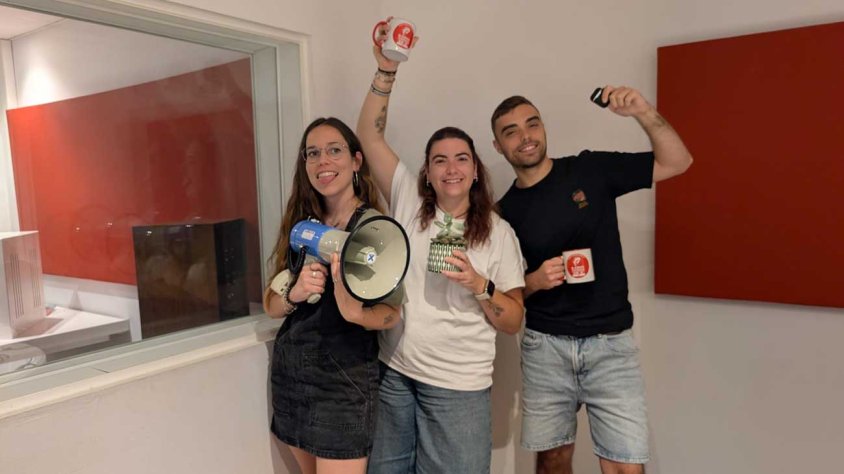 Els participants al primer pòdcast
