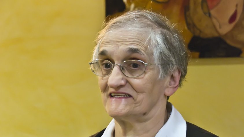 La germana carmelita misionera Maria Cinta Gelart Molas, l'octubre del 2016