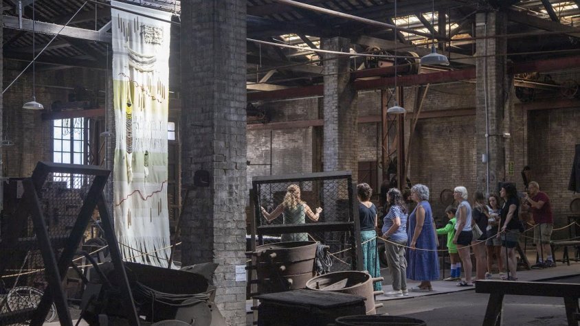 Visita guiada al tapís el passat 6 de setembre