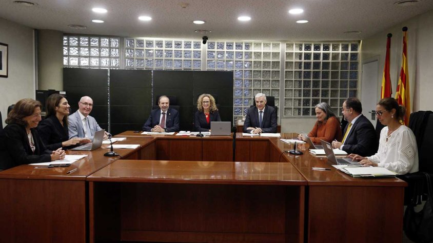 Reunió de la Sala de Govern del TSJC a l'Audiència de Lleida