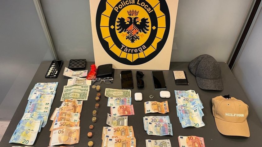 Material intervingut en la detenció per part de la Policia Local