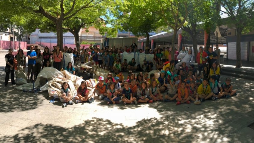 Els participants en la macrobatuda de dissabte passat al matí