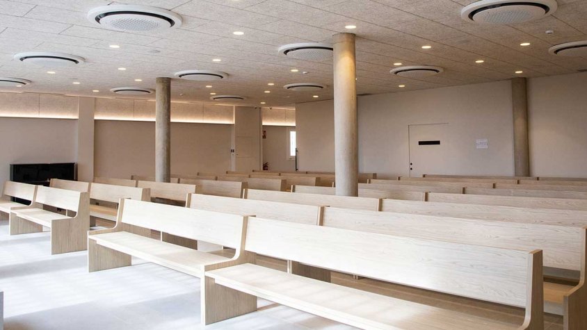 Vista de la nova sala ecumènica