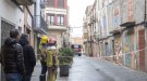 L'ensorrament d'una casa obliga a tallar el carrer Urgell de Tàrrega 