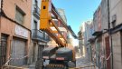 Continua l'enderroc de l'immoble esfondrat al carrer Urgell de Tàrrega