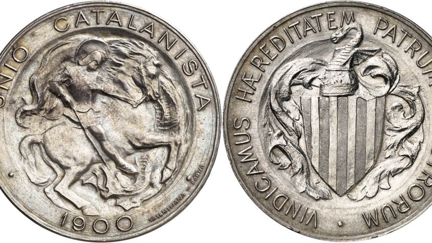 Moneda numismàtica de la Unió Catalanista. Any 1900