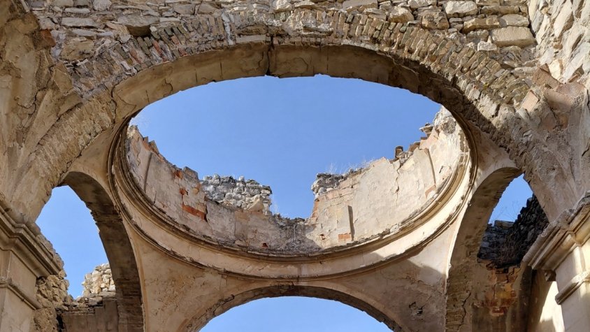 Estat actual de l'ermita de Sant Roc, ubicada a Sant Martí de Maldà